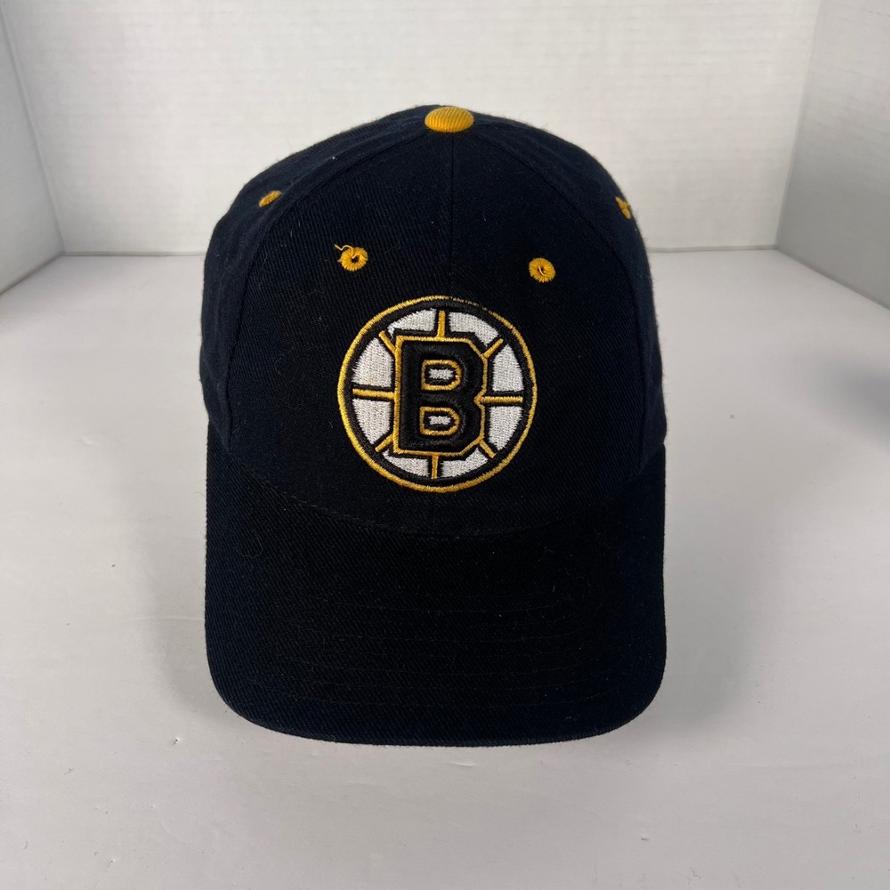 Boston Bruins‎ Puma Black Adjustable Snapback Baseball Cap Hat NHL Hockey